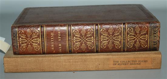 Brooke, Rupert - Collected Poems, 1 of 1,000, illus. by Gwen Raverat & Lawrence, John [Scott, William Henry] - British Field Sports